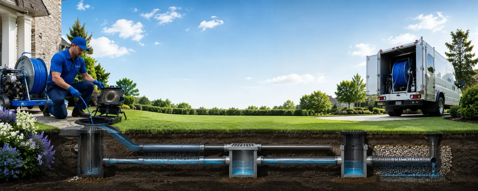 Outdoor drain cleaning information for Blanch, NC